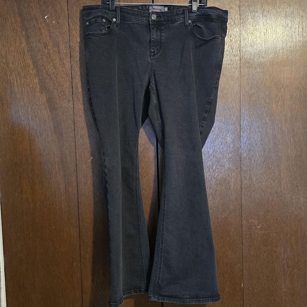 Torrid Luxe Slim Bootcut Super Stretch Black Jeans